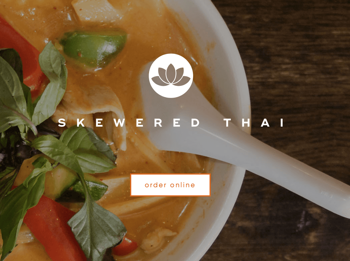 Skewered Thai landing page